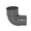 FloPlast  92.5° Round Offset Bend Anthracite Grey 68mm