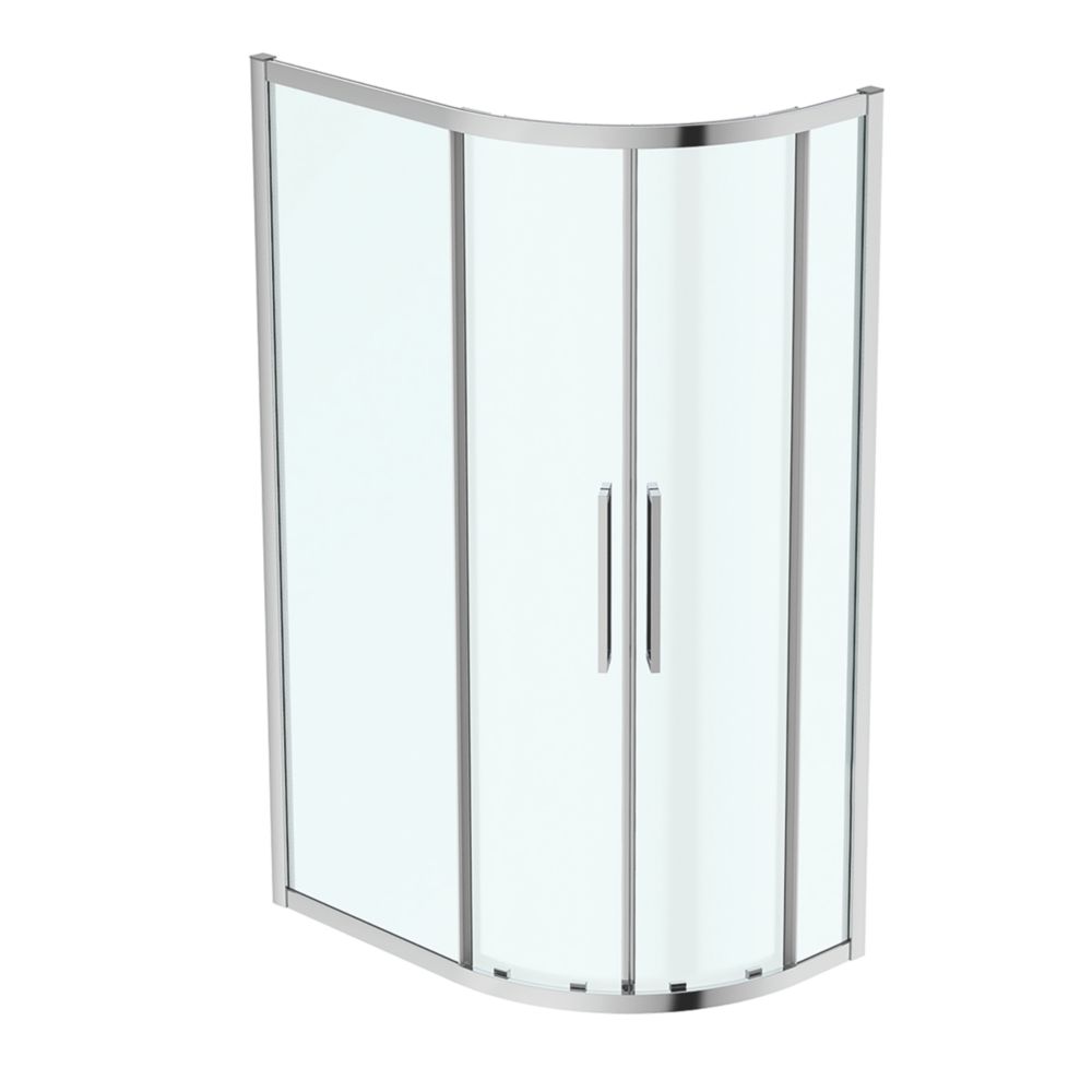 Ideal Standard I.life Semi-Framed Offset Quadrant Shower Enclosure Non-Handed Silver 800mm x 1200mm x 2005mm