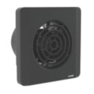 Sensio Layci 100mm Axial Bathroom Shower Extractor Fan Kit with Timer Black 240V