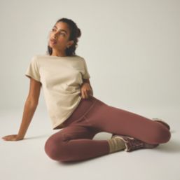 Regatta Outdoor Comfort Contour Womens Leggings Dark Cherry Size 16