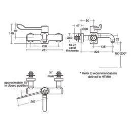 Armitage Shanks Markwik Chrome  140mm Lever Mono Basin Mixer Tap