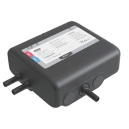 Mira Platinum Gravity-Pumped Rear-Fed Black/Chrome Thermostatic Wireless Digital Mixer Shower