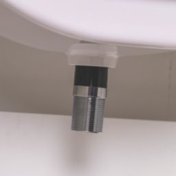 Top-Fix Slotted Push Button Basin Waste Matt Black 60mm