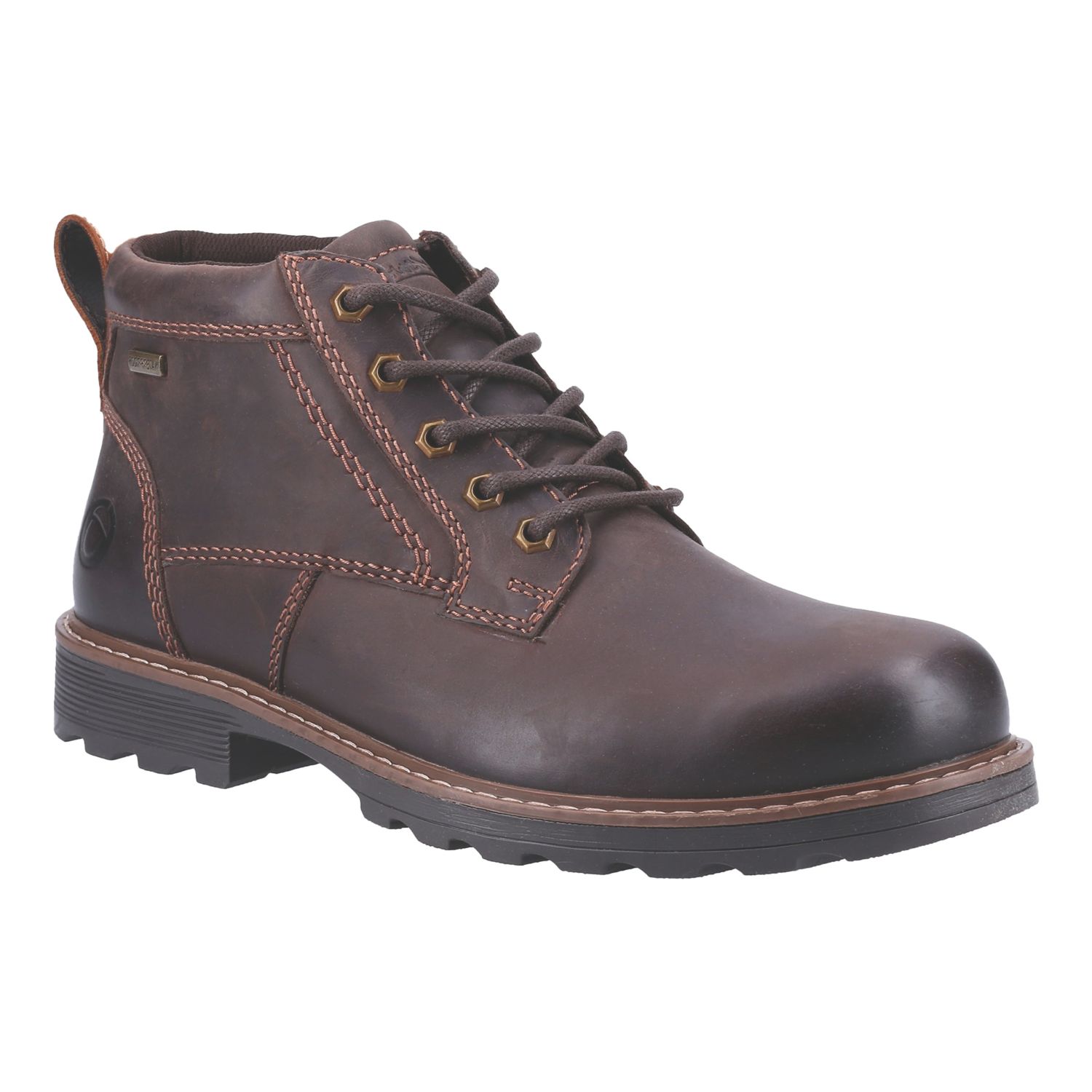Cotswold Falfield Size 10 Brown Waterproof Non Safety Work Boots (367XE)