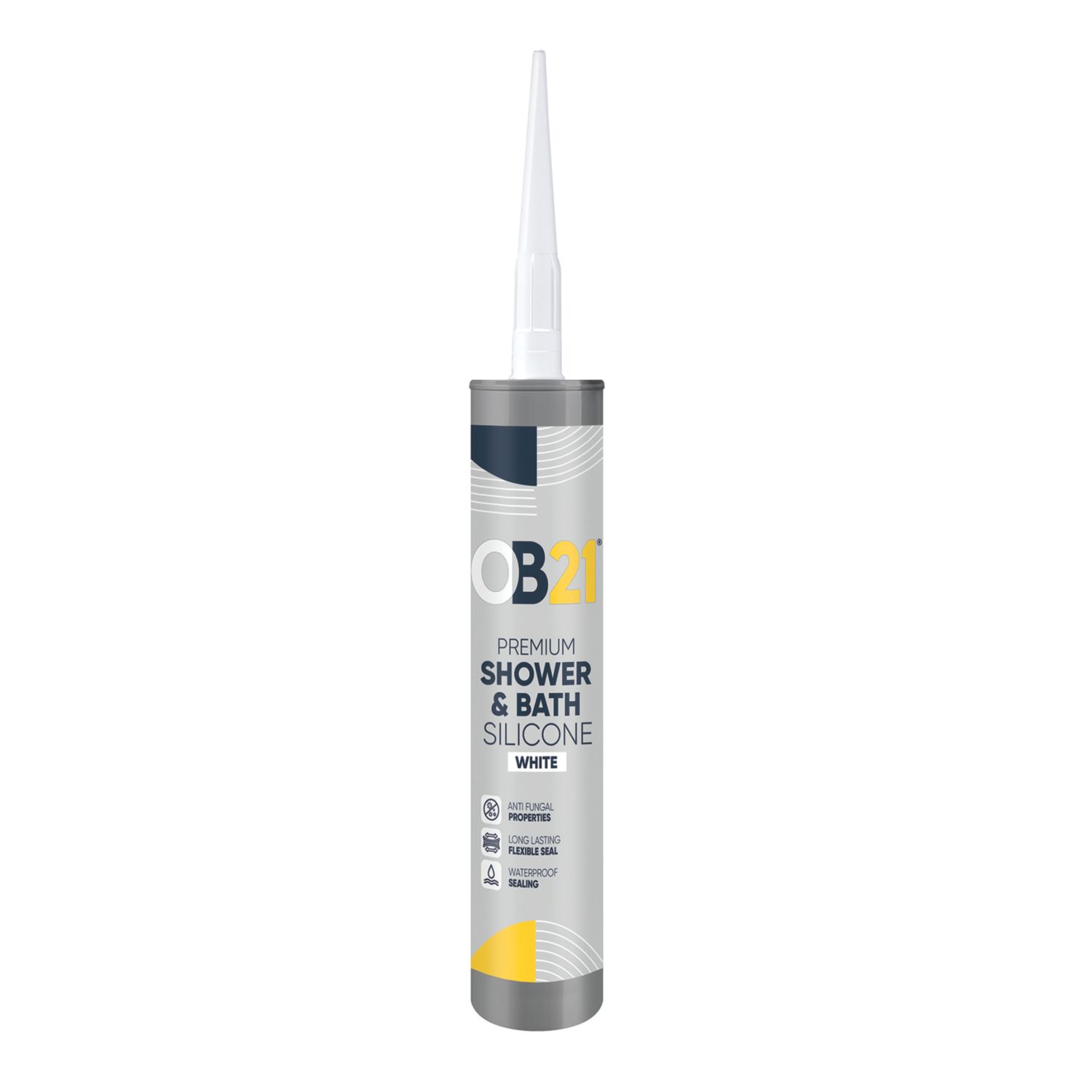 OB21 Premium Shower & Bath Silicone White 310ml (367YE)