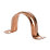 28mm Pipe Clips Copper 5 Pack