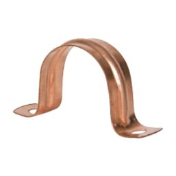 28mm Pipe Clips Copper 5 Pack