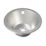 1 Bowl Stainless Steel Round Inset Sink 355mm x 305mm