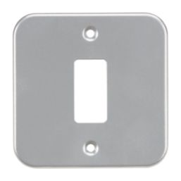 Knightsbridge  1-Module Grid Metal Clad Faceplate