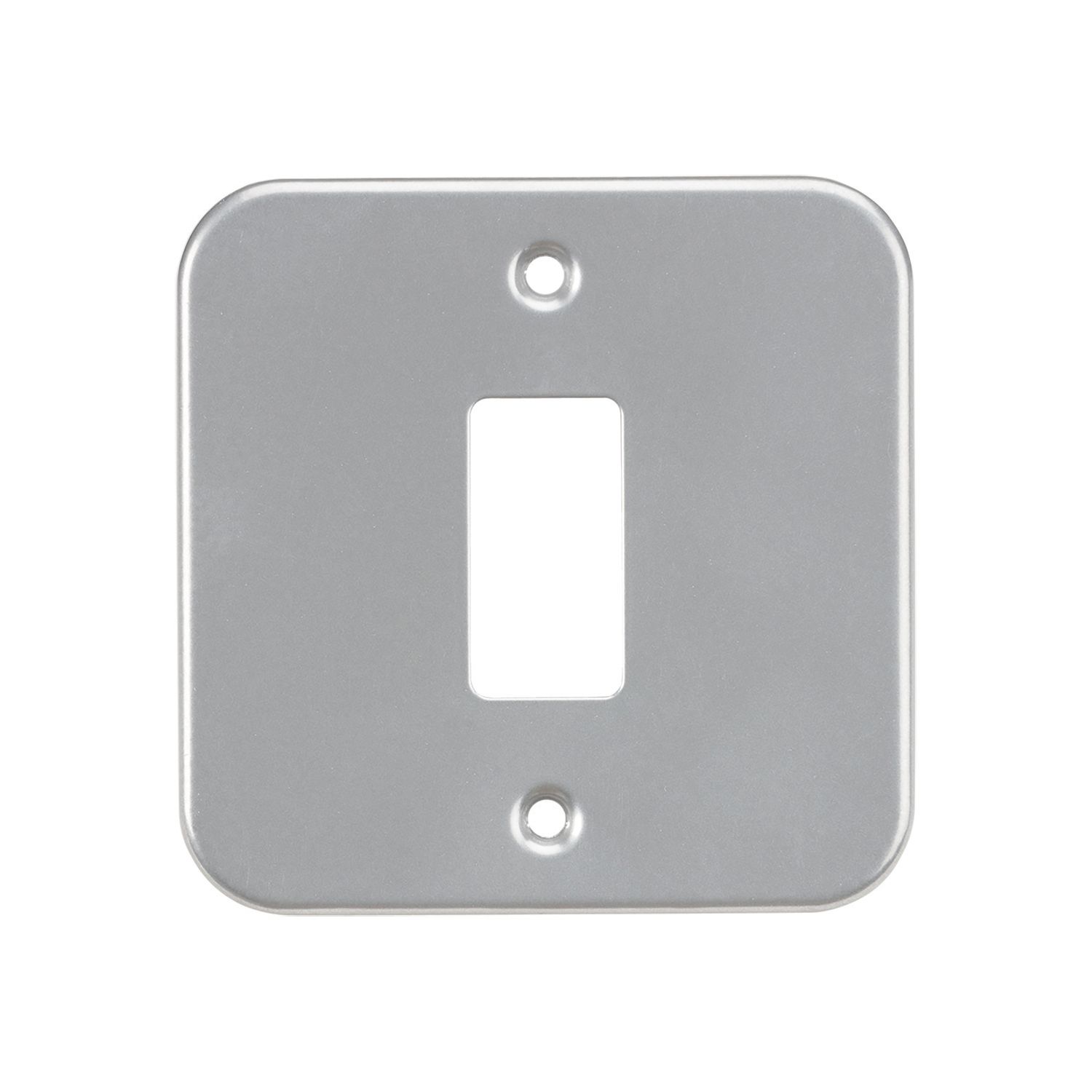 Knightsbridge 1-Module Grid Metal Clad Faceplate (368CR)