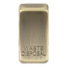 Knightsbridge 'WASTE DISPOSAL' Switch Cover Antique Brass