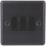 British General  20A 16AX 3-Gang 2-Way Metal Clad Light Switch