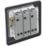 British General  20A 16AX 3-Gang 2-Way Metal Clad Light Switch