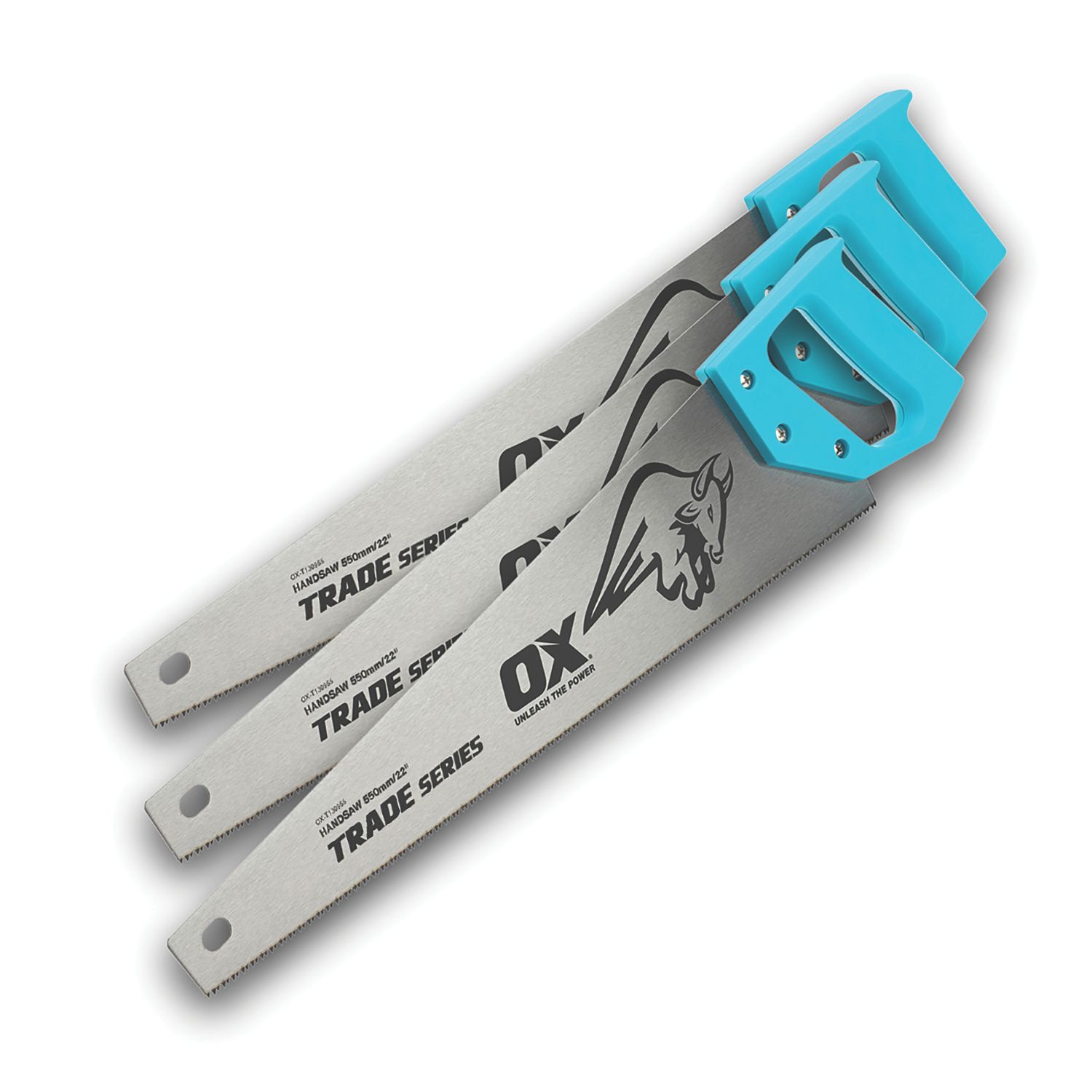 OX Trade 8tpi Wood Handsaws 22" (550mm) 3 Pack (368JG)
