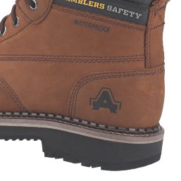 Amblers AS233 Size 7  Brown Waterproof Steel Toe Cap Safety Boots