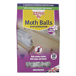 Zero In  Clothes Moth Balls 2g 30 Pack