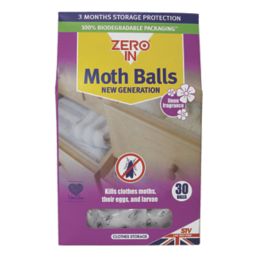 Zero In  Clothes Moth Balls 2g 30 Pack