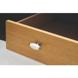 Elite Knobs & Handles Hampstead Porcelain Cabinet Knob Antique Pewter 60mm