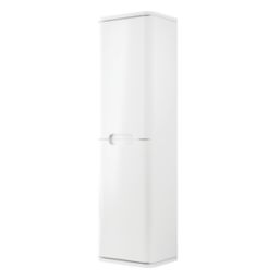 Curve Tall Unit White Gloss 350mm x 250mm x 1200mm