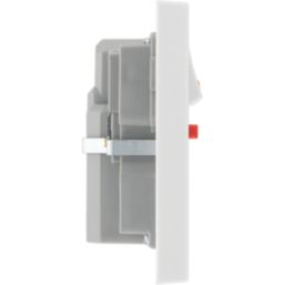 British General 900 Series  13A 2-Gang SP Switched Passive RCD Socket White