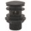 Highlife Bathrooms Slotted Pop Up Basin Waste Matt Black 60mm