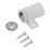 Essentials Round Magnetic Cabinet Catches White 16mm x 16mm 10 Pack
