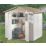 Shire Tuscany Evo 200  6' 6" x 5' 6" (Nominal) Apex Plastic Tool Store Ivory/Brown