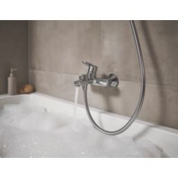 Hansgrohe Vernis Blend Chrome 114mm Wall Mounted Lever 2 Tap Holes Bath Mixer Tap