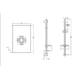 Triton Collection White Gloss 8.5kW  Manual Electric Shower