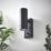 LAP Bronx Outdoor Up & Down Wall Light With PIR Sensor Black