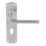 Smith & Locke Uno Fire Rated Lever on Backplate Lock Door Handles Pair Satin Chrome