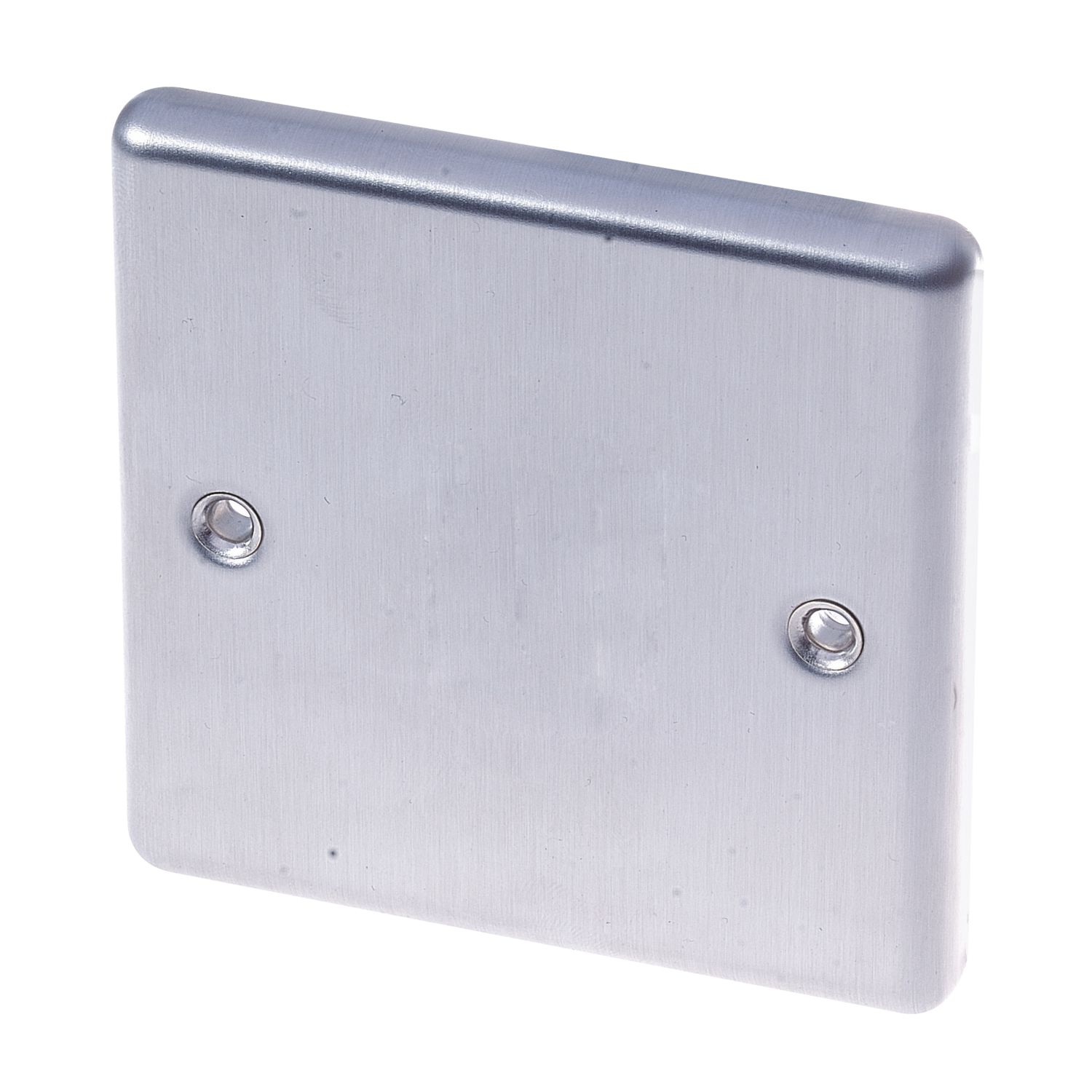 LAP 1-Gang Blanking Plate Brushed Stainless Steel (36957)