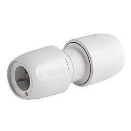 Hep2O  Plastic Push-Fit Equal Couplers 15mm 10 Pack