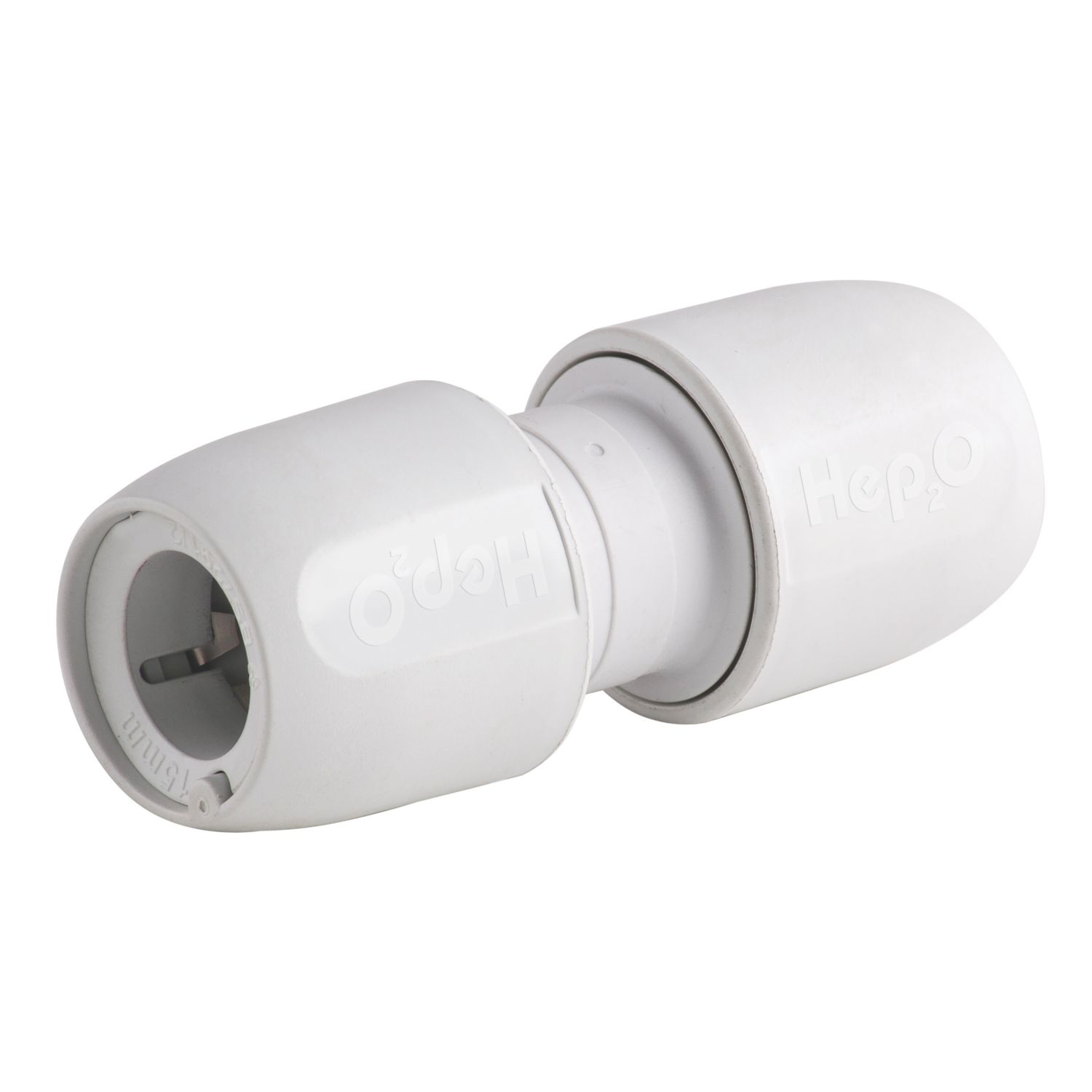 Hep2O Plastic Push-Fit Equal Couplers 15mm 10 Pack (3698F)