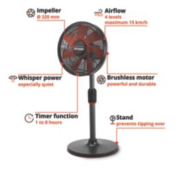 Einhell GE-CF 18/320 P Li 320mm 18V Li-Ion Power X-Change Brushless Cordless Fan - Bare
