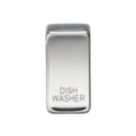 Knightsbridge 'DISHWASHER' Switch Cover Polished Chrome