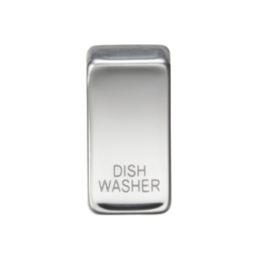 Knightsbridge 'DISHWASHER' Switch Cover Polished Chrome