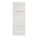 Primed White Wooden 4-Panel Shaker Internal Door 1981mm x 610mm
