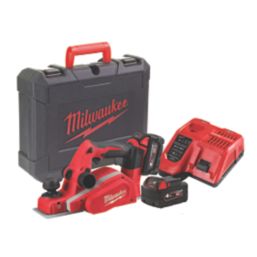 Milwaukee M18 BP 402C 18V 2 x 4.0Ah Li Ion RedLithium Cordless Planer Screwfix