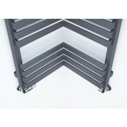 Terma Incorner Designer Towel Rail 1005mm x 350mm Dark Grey 1863BTU