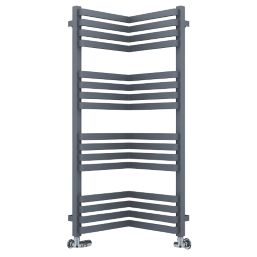 Terma Incorner Designer Towel Rail 1005mm x 350mm Dark Grey 1863BTU