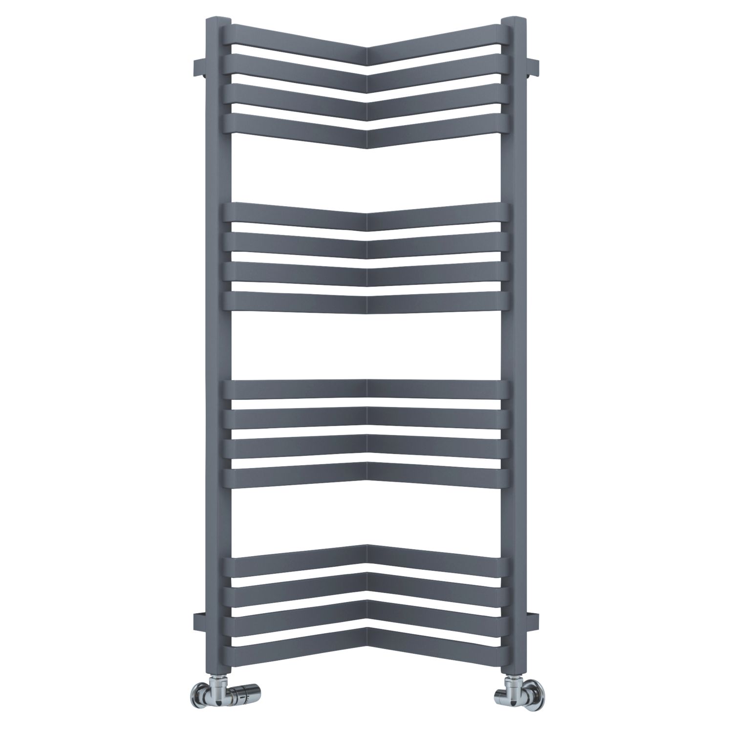 Terma 1005mm x 350mm 1863BTU Dark Grey Flat Designer Towel Radiator (369HR)