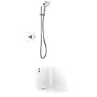 Mira Evoco Rear-Fed Concealed Chrome Thermostatic Built-In Mixer Shower & Bath Fill