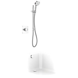 Mira Evoco Rear-Fed Concealed Chrome Thermostatic Built-In Mixer Shower & Bath Fill