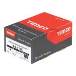 Timco  Phillips Bugle Self Drilling Drywall Metal Stud Plasterboard Screws 4.8mm x 125mm 100 Pack