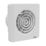 Sensio Layci 100mm Axial Bathroom Shower Extractor Fan Kit with Timer White 240V