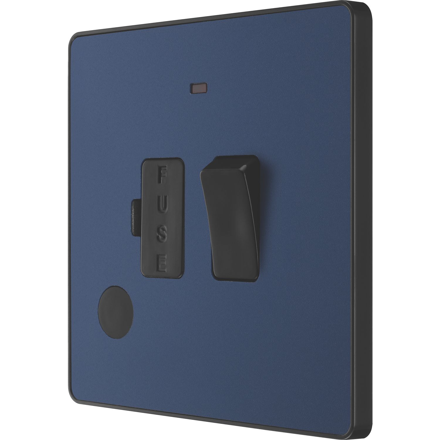 British General Evolve 13A Switched Fused Spur with LED Blue with Black Inserts (369PX)