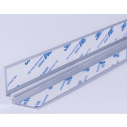Splashwall Internal Corner Matt Silver 600mm x 4mm