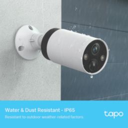 TP-Link Tapo C420S2 White Wireless Smart Hub & 2 2K Outdoor Cameras