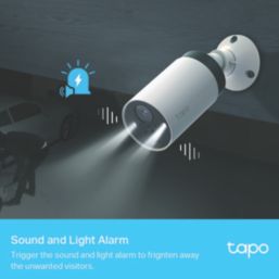 TP-Link Tapo C420S2 White Wireless Smart Hub & 2 2K Outdoor Cameras